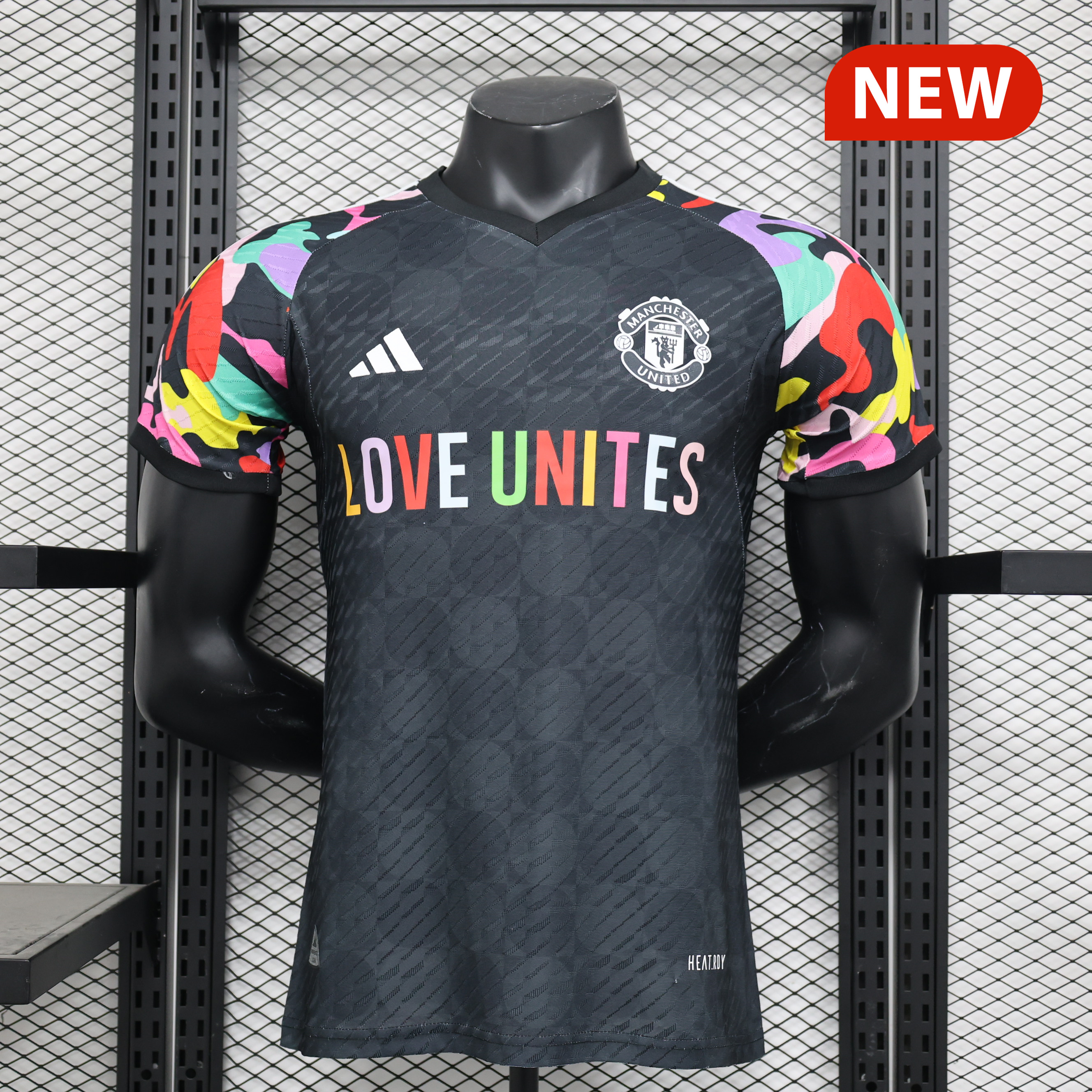 Manchester United 23-24 LOVE UNITES Pre-match Jersey - Player Version